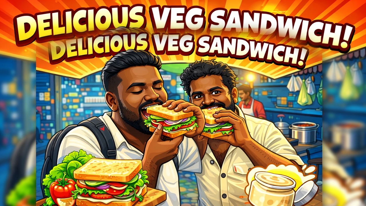 Ultimate Veg Sandwich🔥Budget Friendly&Tasty!#VegSandwich #StreetFood #ChennaiStreetFood #BudgetFood