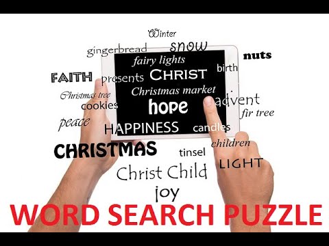 क्रिसमस शब्द खोज पहेली