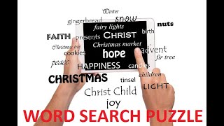 Christmas word search puzzle
