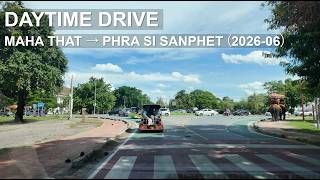 Ayutthaya Daytime Drive | Wat Maha That → Wat Phra Si Sanphet | Thailand Ride (2026-06)