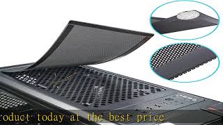 280mm x 140mm Computer Case Fan Dust Filter PC Mesh Filter Cover Grills with Magnetic Frame, Black