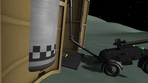 Kerbal Space Program Enhanced Edition - Robotic Arm Rover Deployment Test