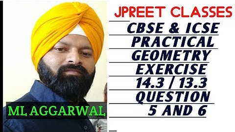 #class 6 #mlaggarwal#video chapter 14/13 #practicalgeometry exercise 14.3/13.3 question 5,6#jpreet