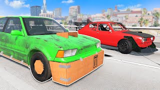 Racing the WEIRDEST Cars! - BeamNG Drive Multiplayer Mod
