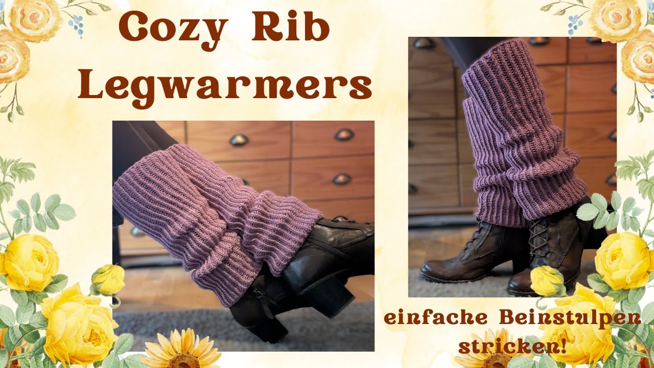 Cozy Rib Legwarmers - einfache Beinstulpen stricken aus 100g Saskia/Rellana
