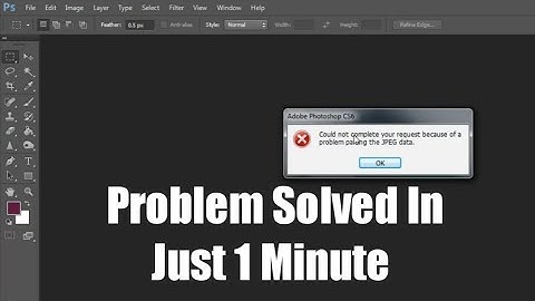 [Solved] Could not complete your request because of a problem parsing the JPEG data Problem