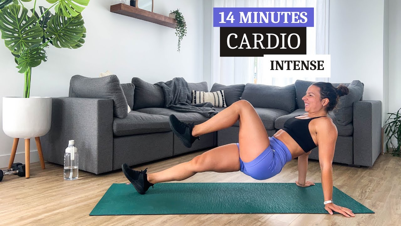 14 min cardio intense sans équipement | cardio à la maison sans