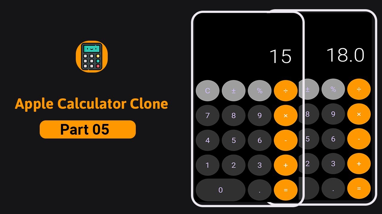 Flutter iOS Calculator Clone App Tutorial for Beginners Part 05 🚀 - YouTube