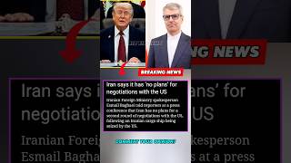 Iran no plans negotiations with US 2026 #Iran #USTalks #BreakingNews #Geopolitics #shorts #viral