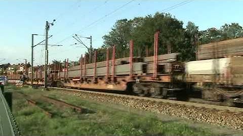 Mixed Freight Train DB Schenker at Venlo,the Netherlands,Aug 3,2009
