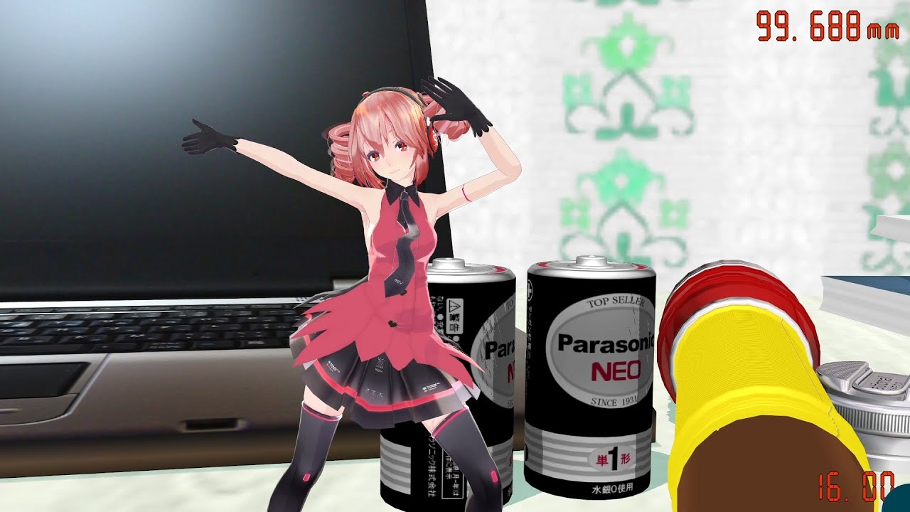 ガンガン小さくなるテトさんで「LOVE＆JOY」 - MMD Shrink Dance