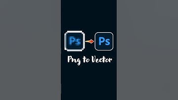 Convert PNG to Vector in Photoshop!