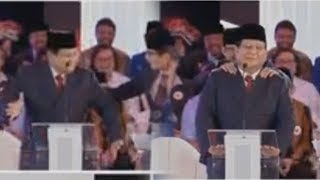 Jalannya Debat Capres Perdana Memanas, Prabowo Joget di Atas Panggung Lalu Dipijit Sandiaga