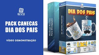 Pack Dia Dos Pais Artes Estampas Canecas   Mockups