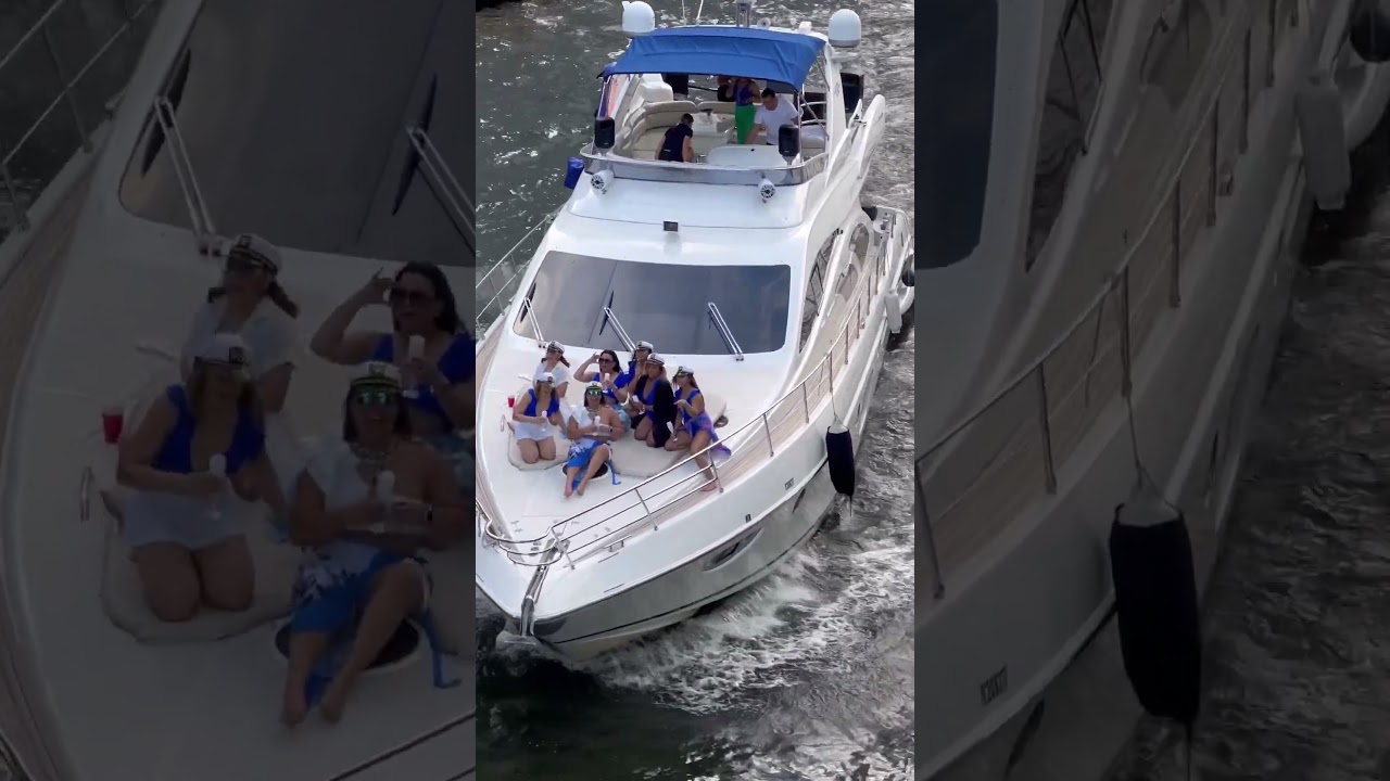 Bachelorette party waves on the azimut 62 ‘Dolce vita 2’ 