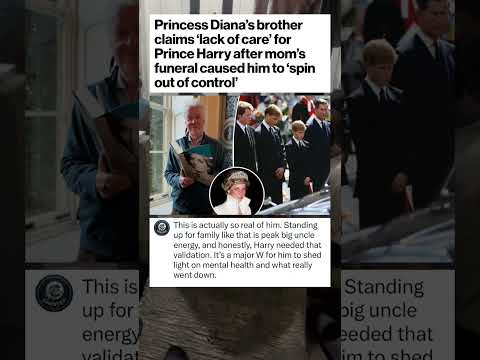Princess Diana’s brother claims ‘lack of care’ for Prince Harry after mom’s #entertainment