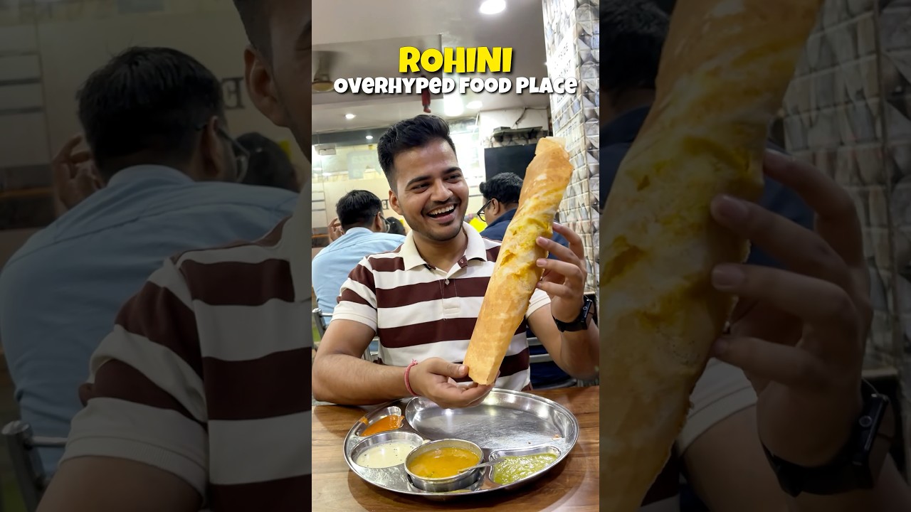 I Tried Rohini Most Overhyped Food Places By Vloggers 🤢😱 #shorts #food