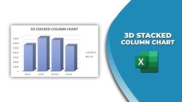 How to add 3D Stacked Column chart in Excel