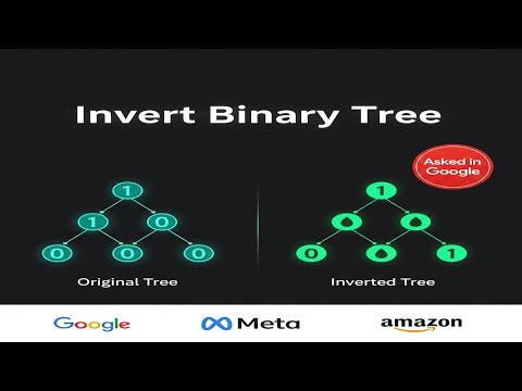 Invert Binary Tree Explained Visually | Google’s Favorite DSA Trick!