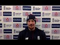 Rory Burns spoke to media after day three of the #raisethebat third Test against West Indies