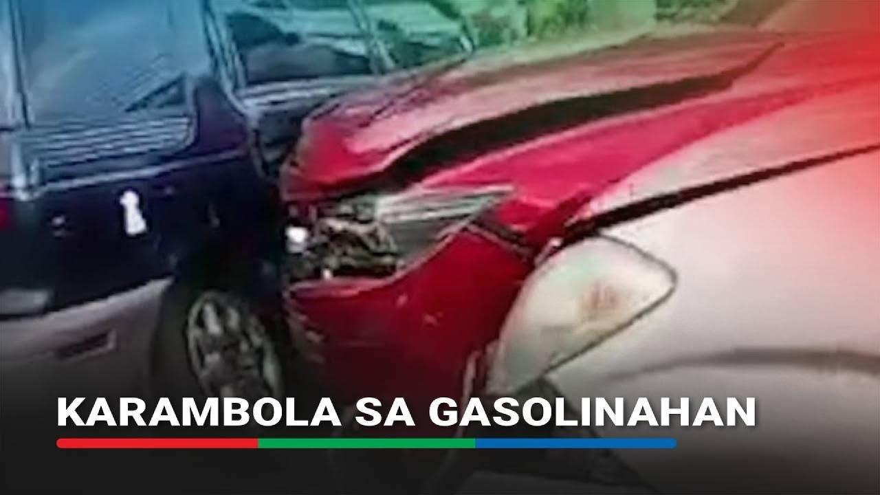 7 sasakyan nagkarambola sa gasolinahan sa Batasan Hills | ABS-CBN News