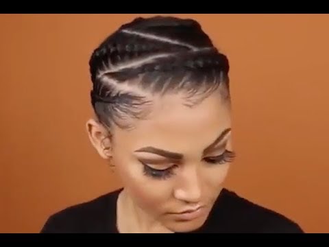 6 Super Cute Hairstyles For Black Women Featuring Cornrows Youtube