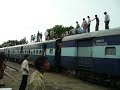 India : Crazy train full of people on the roof