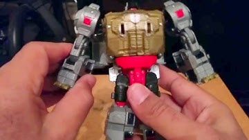 S4 Grimlock - Transformers Prime Wars Power Of The Primes Voyager Class Figure Transformation Video