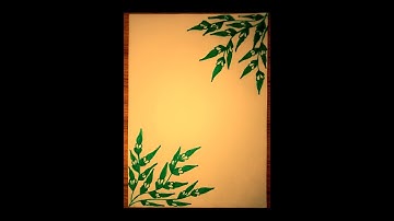 Border and corner design for students project khata// Practical khata design//