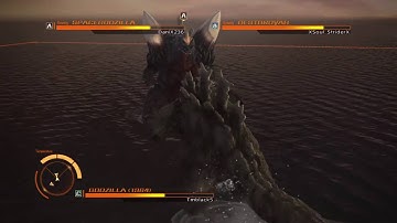 GODZILLA PS4 versus mode: Godzilla 1964 vs. SpaceGodzilla vs. Destroyah