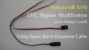 Walkera QR X 350 - Bypassing Low Voltage Cutoff To Allow For Longer Flight Time
