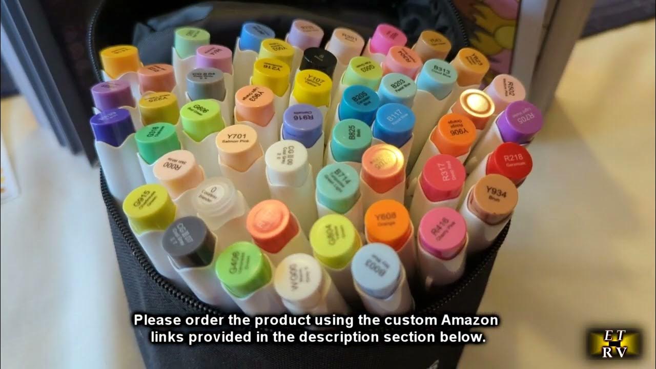 Caliart 80 Colors Dual Tip Permanent Art Markers