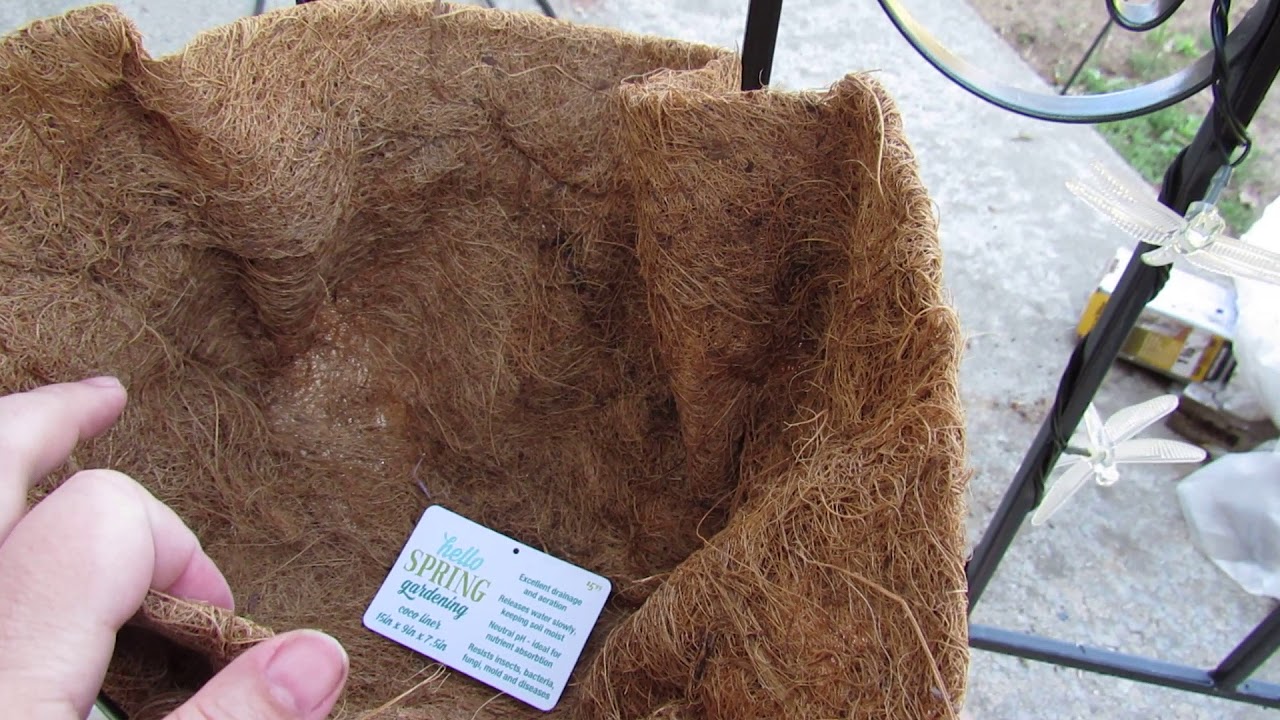 How To Use Coconut Liners For Planters YouTube