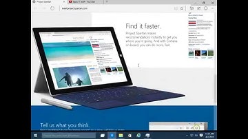 Check the new project Spartan Windows 10 internet browser