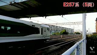 E257系（臨時列車用）の走行シーン特集（その1）