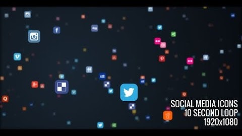 Social Media Icons - Flying Towards Camera /// Motion Graphics