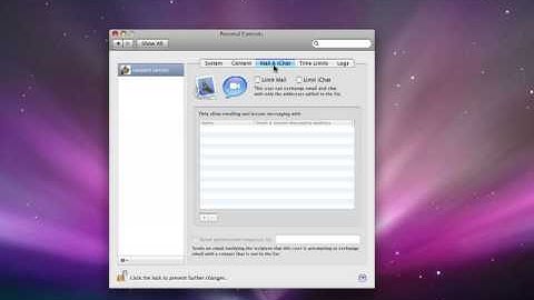 Mac OS X Leopard Video Training Course: Using Parental Controls