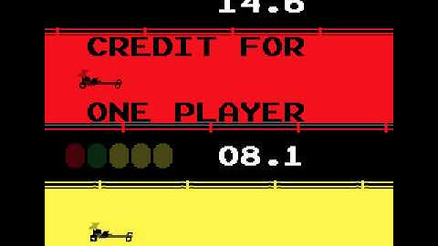 Arcade Game: Drag Race (1977 Atari)
