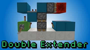 Double Piston Extender [Downward] - Minecraft 1.7 Redstone Tutorial