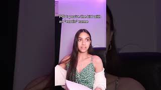 when you have an "exotic" name: #shorts