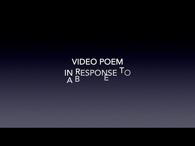 VIDEO POEM IN RESPONSE TO A BLANK EMAIL