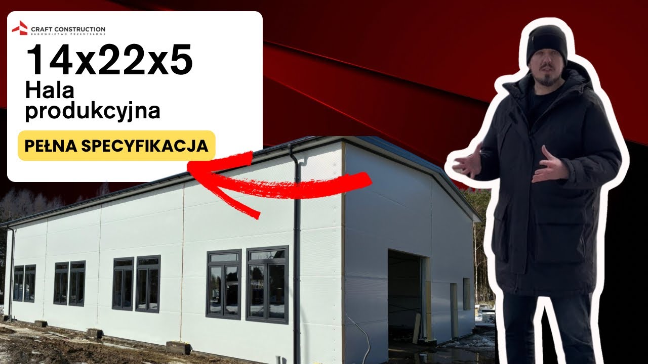 Hala stalowa 14×22×5 m pod suwnicę – pełna specyfikacja realizacji