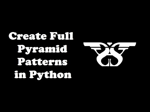 98. Create Full Pyramid Patterns using *, Number and Alphabet in Python with Code || Print Triangles