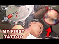 GETTING MY FIRST TATTOO ON MY NECK !