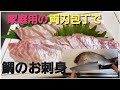 【鯛のお刺身】家庭用包丁 で魚を捌く