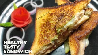 Healthy tasty Sandwich recipe|| 2mins breakfast Sandwich at home || healthy sandwich recipe short