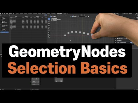 Geometry Nodes Selection Very Basics (Blender)