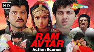 Best Action Scenes & Powerfull Dialogue of Movie Ram Avtar | Shemaroo Action