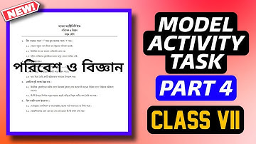 Class 7 Science Model Activity Task Part 4 |New Model Activity Task 2021