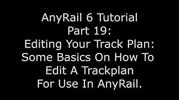 AnyRail 6 Tutorial Video 19: Editing an Image for Use in AnyRail